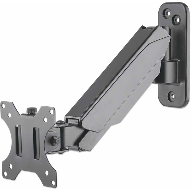 Manhattan 461603 Wall Mount for Monitor, Display, TV, Flat Panel Display, Curved Screen Display - Black 461603