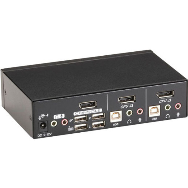 Black Box ServSwitch KVM Switch DT DisplayPort with USB and Audio, 2-Port KV9702A Black Box ServSwitch KVM Switch DT DisplayPort with USB and Audio, 2-Port KV9702A