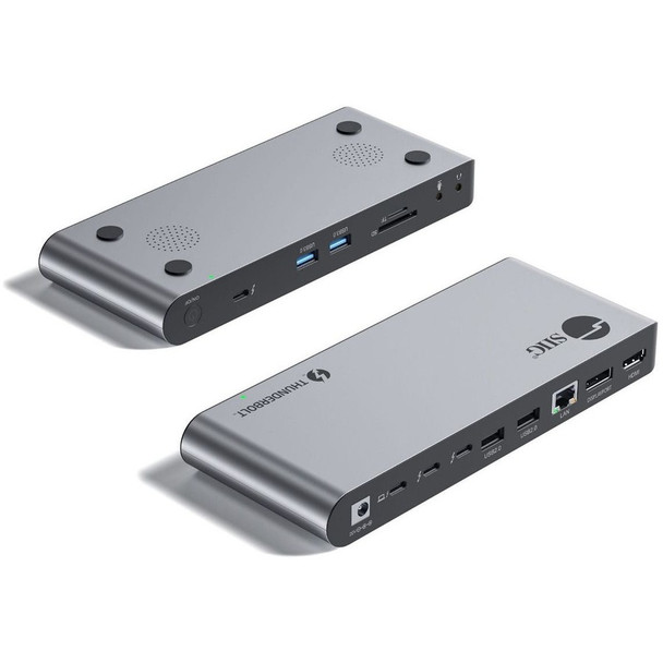 SIIG Quad Display Thunderbolt 4 Docking Station & PD JU-DK0U11-S1