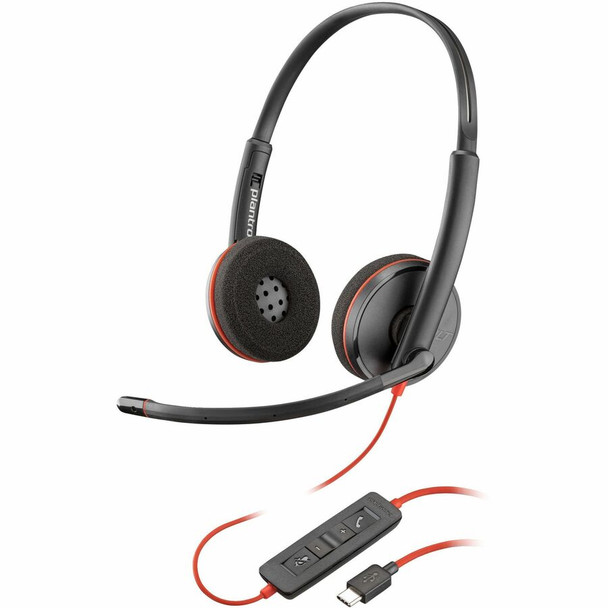 Poly Blackwire C3220 USB-C Headset +Carry Case TAA (Bulk) 8M3U6A6#ABA