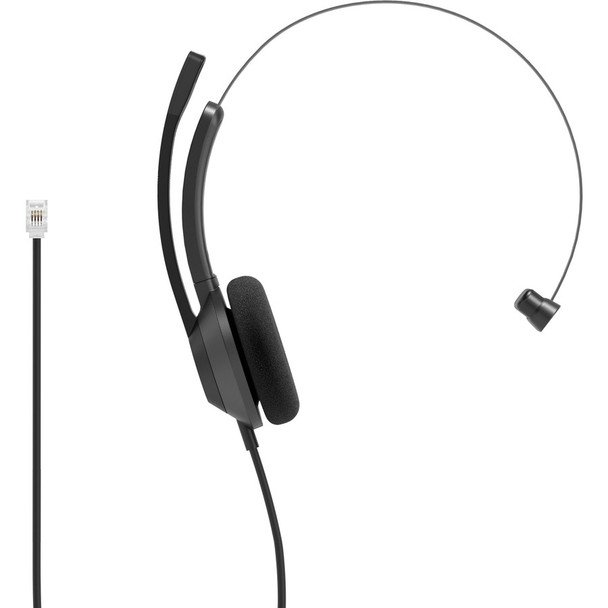 Cisco Headset 321 Wired Single On-Ear Carbon Black RJ9 HS-W-321-C-RJ9