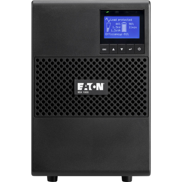 Eaton 9SX 1000VA 900W 208V Online Double-Conversion UPS - 6 C13 Outlets, Cybersecure Network Card Option, Extended Run, Tower 9SX1000G