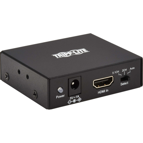 Tripp Lite by Eaton 4K HDMI Audio De-Embedder/Extractor with TOSLINK, RCA and 3.5 mm Stereo Output, 5.1 Channel, HDCP 2.2, 4K 60 Hz P130-000-AUDIO2