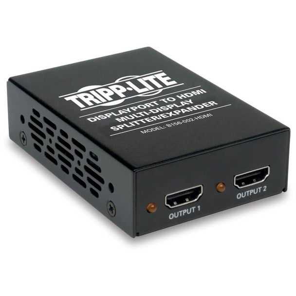 Tripp Lite by Eaton 2-Port Video Displayport to 2 X HDMI Monitor Video Splitter 4Kx2K @ 24/30Hz TAA GSA B156-002-HDMI