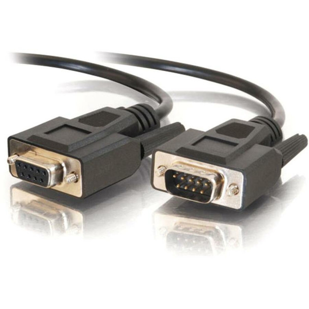 C2G 25ft DB9 M/F Extension Cable - Black 52033