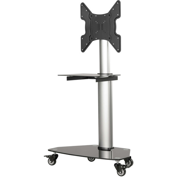 Eaton Tripp Lite Series Premier Rolling TV Cart for 32" to 55" Displays, Black Glass Base and Shelf, Locking Casters DMCS3255SG62