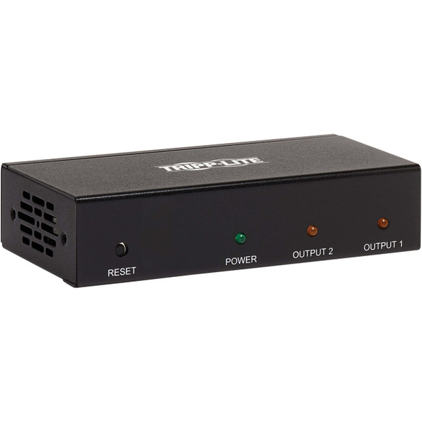 Tripp Lite by Eaton 2-Port HDMI Splitter - 4K @ 60 Hz, 4:4:4, Multi-Resolution Support, HDR, HDCP 2.2, TAA B118-002-HDR