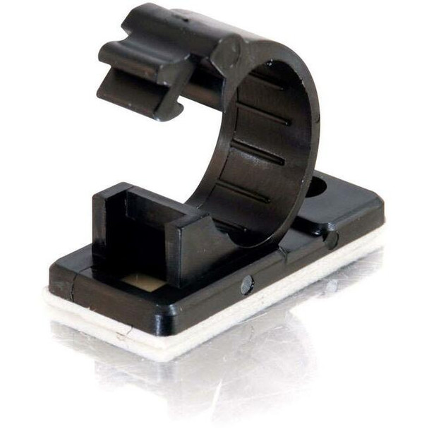 C2G .5in Self-Adhesive Cable Clamp - 50pk 43052