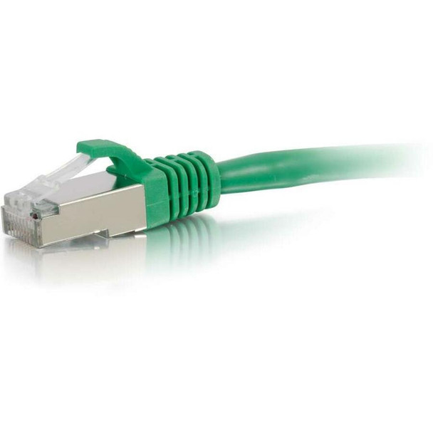 C2G 1ft Cat6 Ethernet Cable - Snagless Shielded (STP) - Green 00825