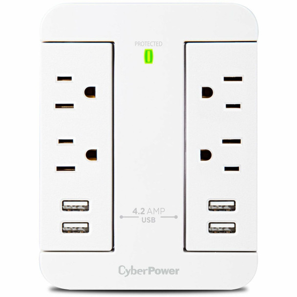 CyberPower P4WSU Home Office 4 - Outlet Surge with 900 J P4WSU