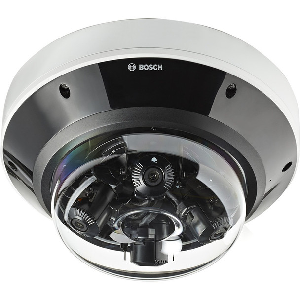 Bosch FLEXIDOME multi NDM-7703-AL 20 Megapixel Indoor/Outdoor Network Camera - Monochrome, Color - 1 Pack - Dome - White - TAA Compliant NDM-7703-AL