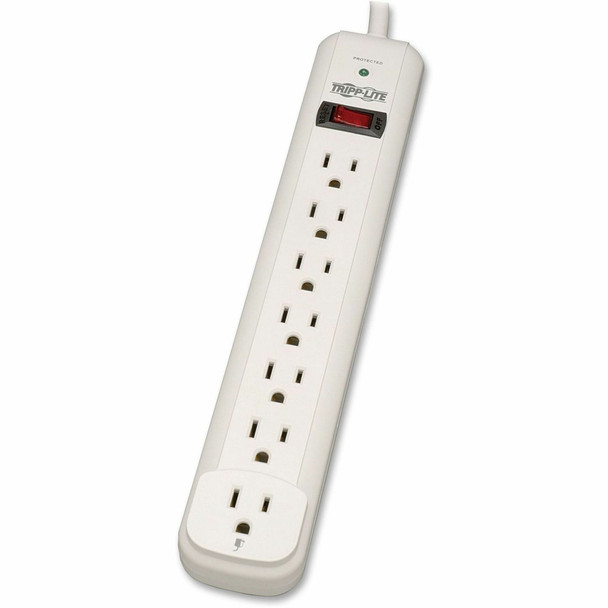 Tripp Lite by Eaton Protect It! 7-Outlet Surge Protector, 25 ft. Cord, 1080 Joules, Diagnostic LED, Light Gray Housing TLP725