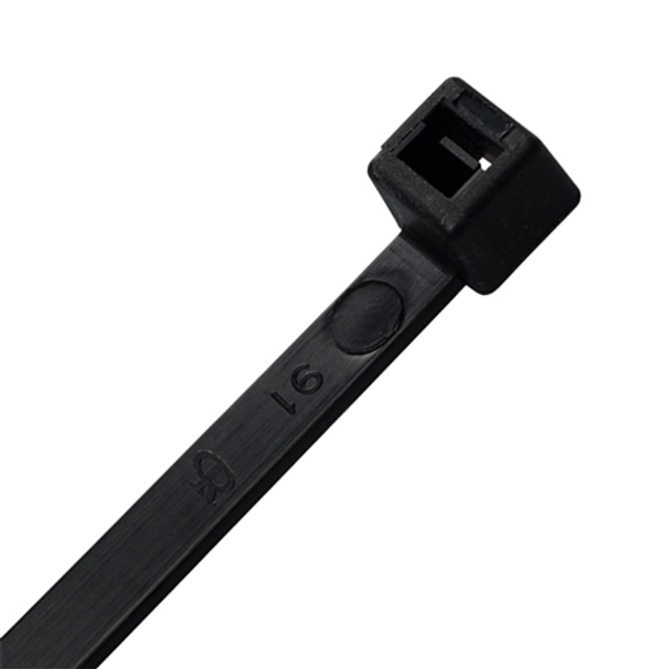 ACT CT7BLK DIRECTV Approved 7" Black Cable Tie - Bag of 100