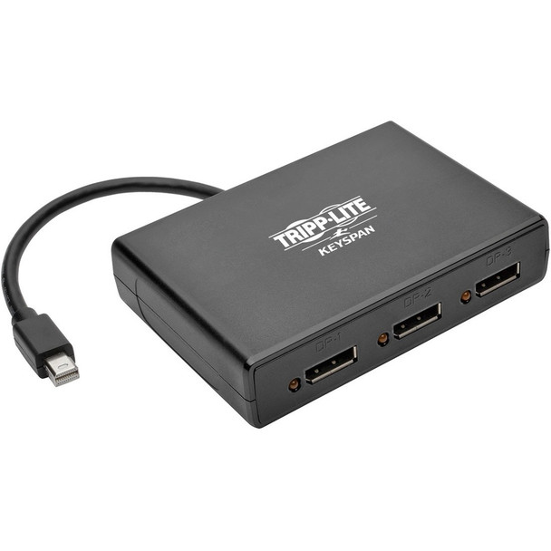 Tripp Lite by Eaton 3-Port Mini DisplayPort to DisplayPort Multi-Monitor Splitter, MST Hub, 4K 60 Hz UHD, DP1.2, TAA B155-003-DP-V2