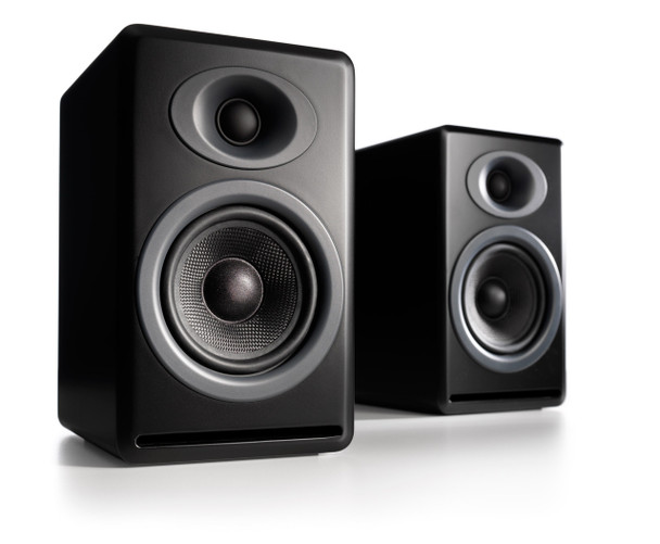 Audioengine P4 Passive Bookshelf Speakers - Matte Black (Pair)