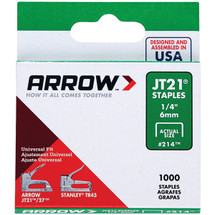 JT21(R) Thin Wire Staples, 1,000 pk (1/4")