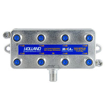 Holland Electronics GHS-8PRO-M MoCA Rated 8-Way CATV Splitter MSO approved for Cable TV internet over coax