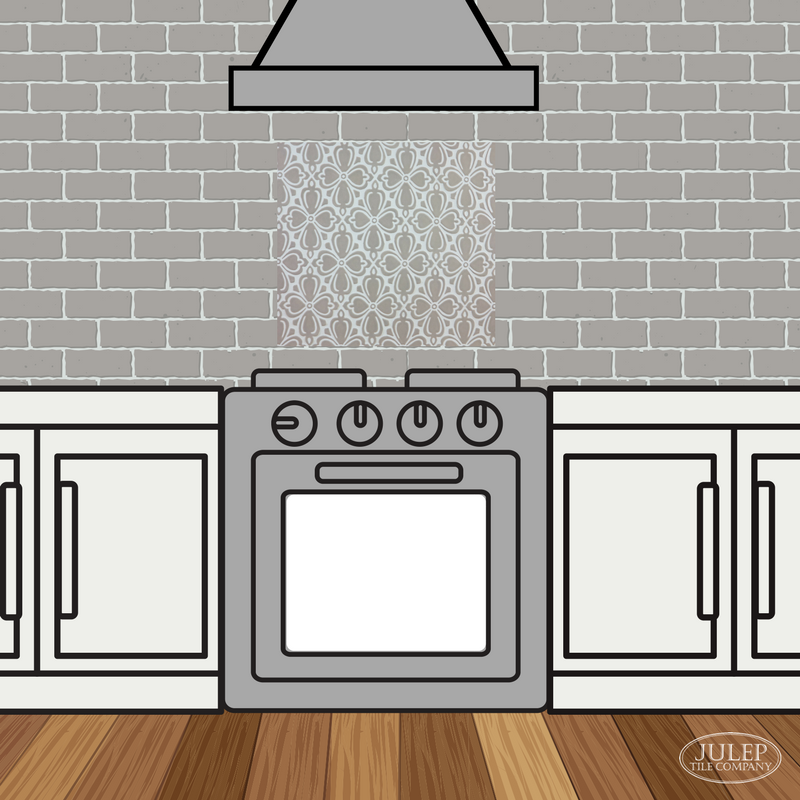 Brocade Handmade Tile Decorative Insert