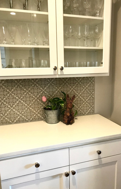 Vintage Modern Kitchen with Cobham Handmade Tile 