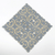 Hiser handmade patterned tile in light blue 