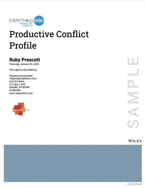 Everything DiSC® Productive Conflict Everything DiSC® Productive Conflict