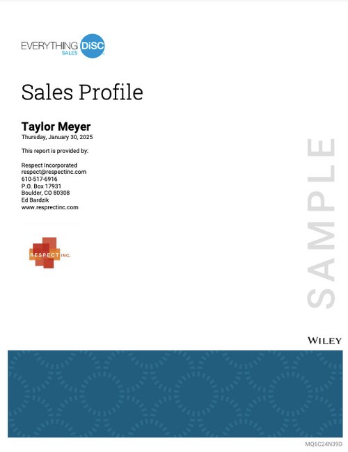 Everything DiSC® Sales Profile Everything DiSC® Sales Profile
