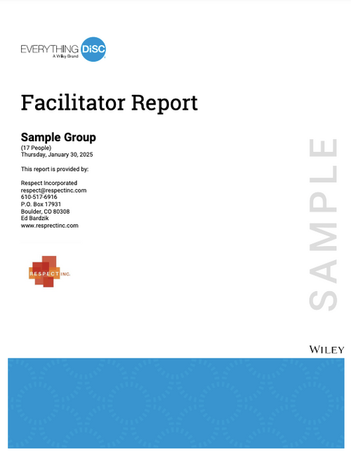 Everything DiSC® Facilitator Report Everything DiSC® Facilitator Report