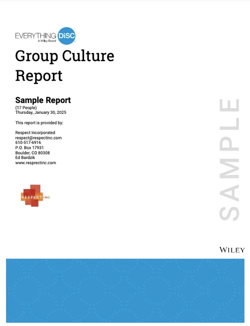 Everything DiSC® Group Culture Report