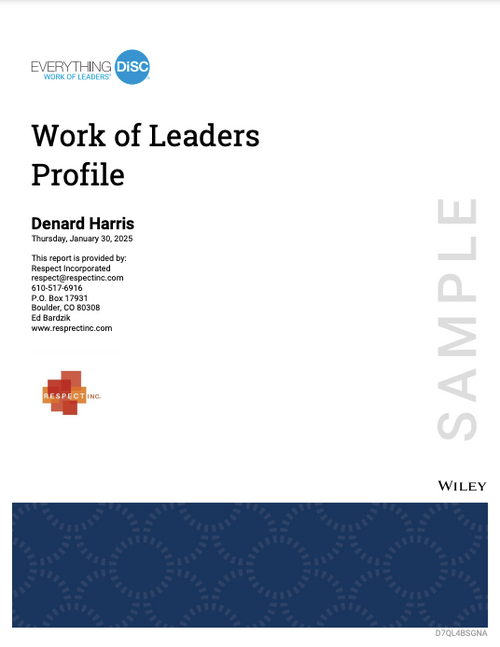 Everything DiSC® Work of Leaders™ Profile Everything DiSC® Work of Leaders™ Profile