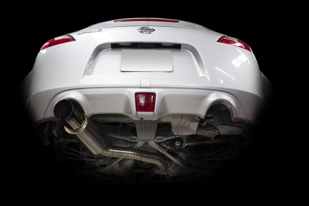 ISR Full titanium Nissan 370z Single Exit Exhaust installed