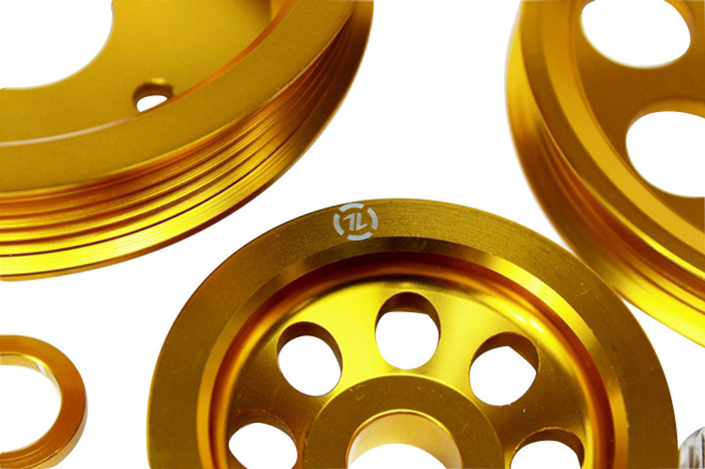 ISR Performance LIGHT WEIGHT PULLEY KIT - GOLD - SR20DET S13