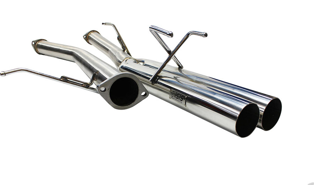 ISR Performance EP (Straight Pipes) Dual Tip Exhaust - Nissan 240sx 89-94 (S13) - 3"