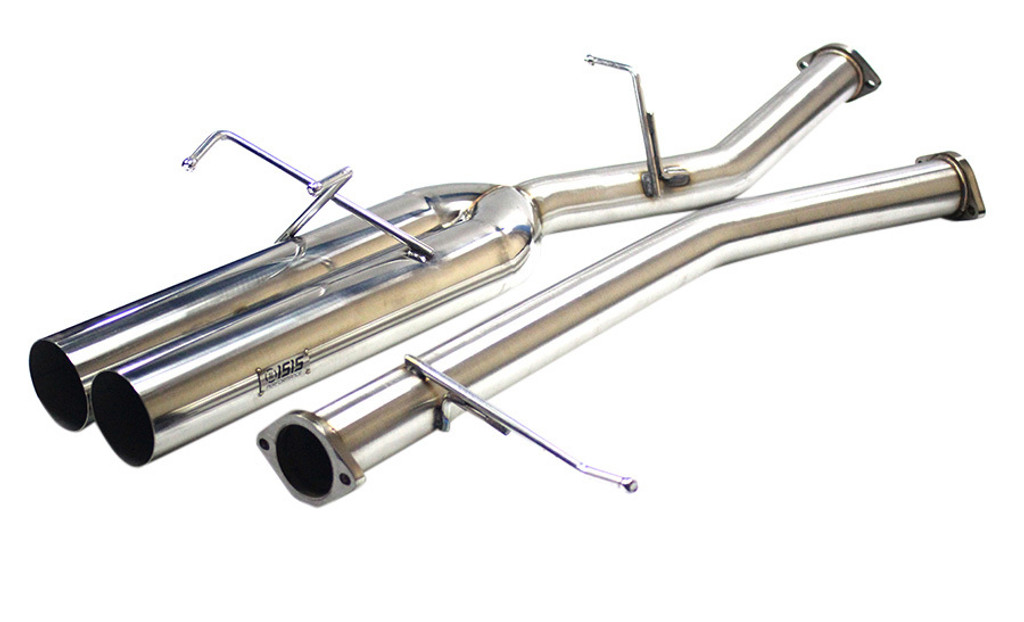 ISR Performance EP (Straight Pipes) Dual Tip Exhaust - Nissan 240sx 89-94 (S13) - 4"