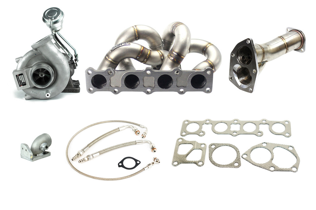 ISR turbo kit genesis coupe 2.0T includes manifold, 20G turbo, 02 housing, oil lines and gaskets presented by Ace Up Motorsports