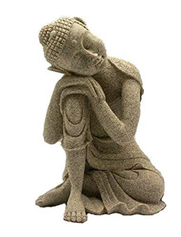 Gifts of Nature Buddha Serene Resting Statue Sandstone 10.25" H