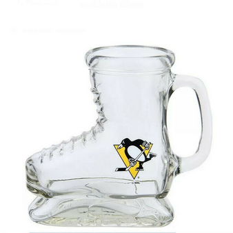 Pittsburgh Penguins NHL 3D Shaped Beer Stein Mug 16 oz Skate Glass 210101