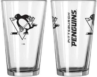 Pittsburgh Penguins NHL Gameday Pint Beer Glass 16 ounce