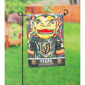 Las Vegas Golden Knights NHL Mascot Chance Suede Garden Flag 18 x 12.5"