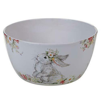 Sweet Bunny 23241 Rabbit Ceramic 10.75" H Deep Serving Bowl 192 oz Susan Winget