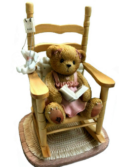 Cherished Teddies 6167918 Lucy Rocking in my Favorite Reading Chair 2001