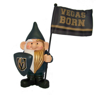 Las Vegas Born Golden Knights NHL Flag Holder Gnome 9" H Team Sports America