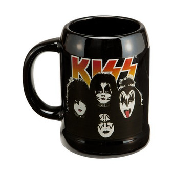 Vandor LLC KISS 20-Ounce Ceramic Stein, Multicolored