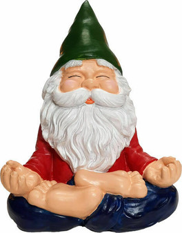 Yoga Gnome 15074 Indoor Outdoor 8" H Resin Garden Statuary