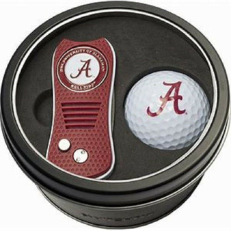 Alabama Crimson Tide NCAA Switchfix Divot Tool w/ Marker Logo Golf Ball Gift Tin