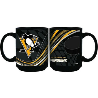 Pittsburgh Penguins NHL 2631 Ceramic Coffee Mug Tea Cup 15 oz Hockey Puck