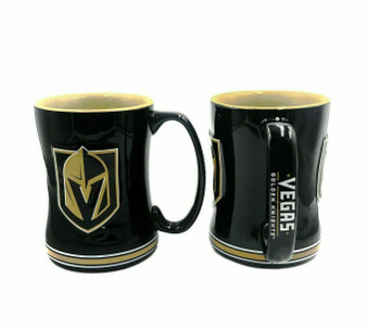 Las Vegas Golden Knights NHL Sculpted Relief Ceramic Coffee Mug Tea Cup 14 oz