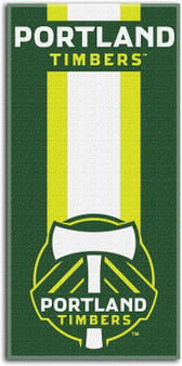 MLS Portland Timbers Zone Read Poly/Cotton Beach Towel 30 x 60"