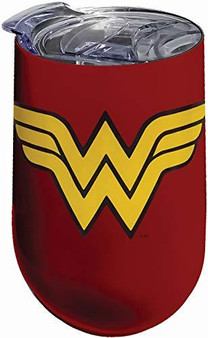 Spoontiques Wonder Woman Logo Stainless Tumbler, One Size, Red