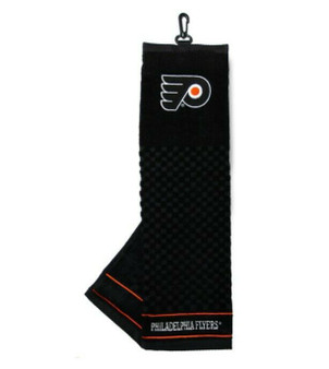 Philadelphia Flyers NHL Embroidered Logo Towel Golf Club Cleaning Cloth 16 x 25"