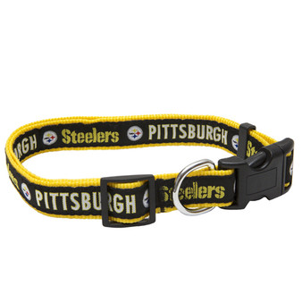 Pets First NFL Pittsburgh Steelers Pet Collar Size Large